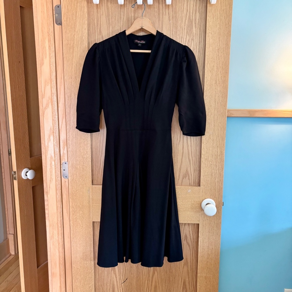 Trashy Diva Jenny Pinup Dress Black, Size 6 Medium. LBD